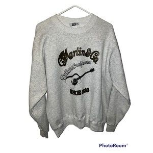 Vintage Martin & Co Guitar Craftsman Lee Sport Sweatshirt XL